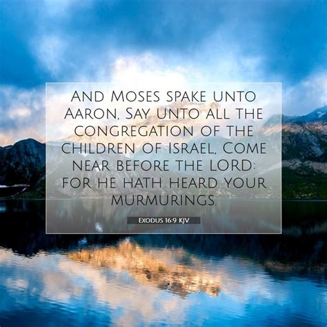 Exodus 16 9 Kjv Bible Verse Images