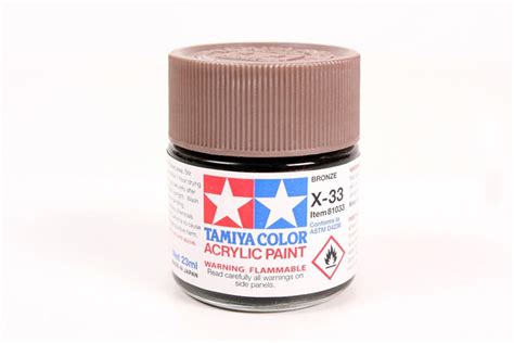 Tamiya Large Acrylic Paint X 33 Gloss Bronze 81033