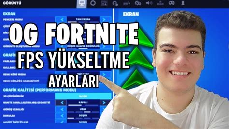 Og Fortn Te Fps Y Kseltme Fortnite T Rk E Youtube