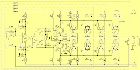 Irfp240 Irfp9240 Mosfet 400w Amplifier Circuit Electronics Projects Circuits