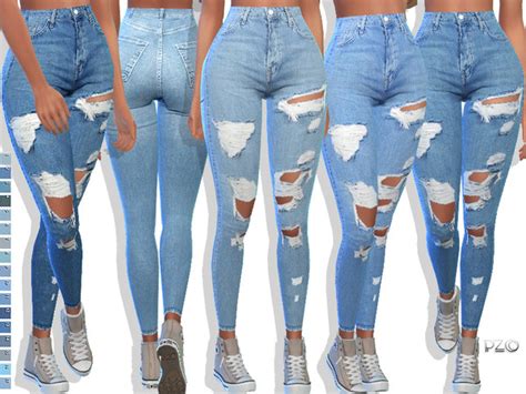 Pinkzombiecupcakes 097 Denim Jeans Sims 4 Clothing Sims 4 Mods Clothes Sims 4