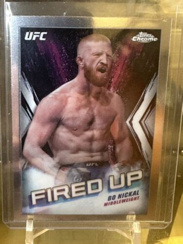 2024 Topps Chrome UFC Fired Up Refractor FDP 24 Bo Nickal EBay