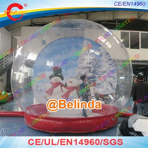 Free shipping, 3.0m Dia inflatable snow globe photo booth, life size ...