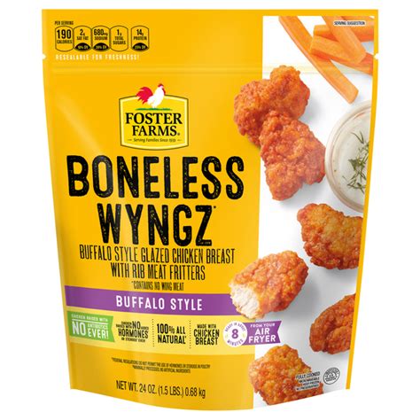 Save On Foster Farms Boneless Chicken Wyngz Buffalo Style Order Online Delivery Giant