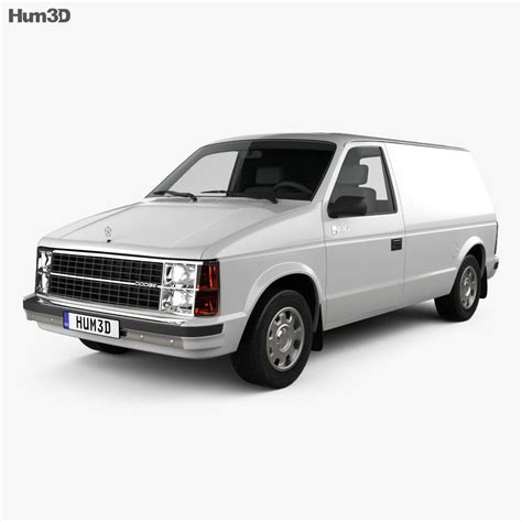 Dodge Mini Ram Van 1984 3D model - Vehicles on Hum3D