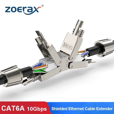 Zoerax Cat A Cat Cable Extender Junction Adapter Connection Box Rj