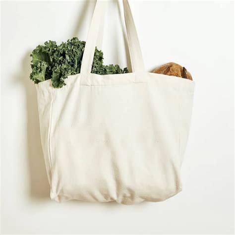 Calico Cotton Canvas Grocery Shopping Tote Bag