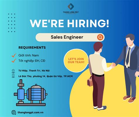 Thăng Long P T tuyển dụng Sales engineer Project sales