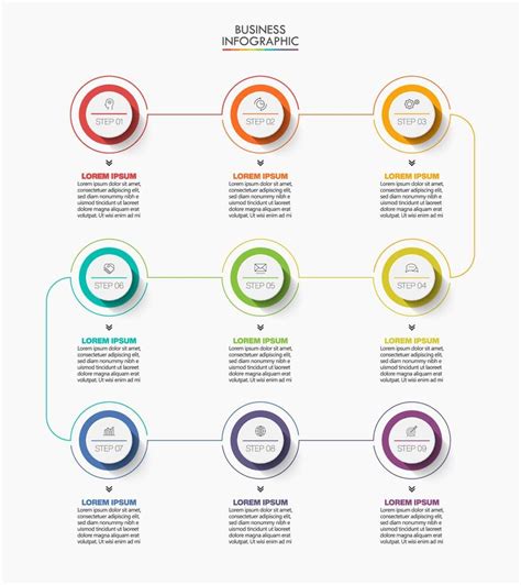 Presentation infographic template 4398608 Vector Art at Vecteezy