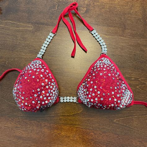 Angel Competition Bikini Suit Red Gem