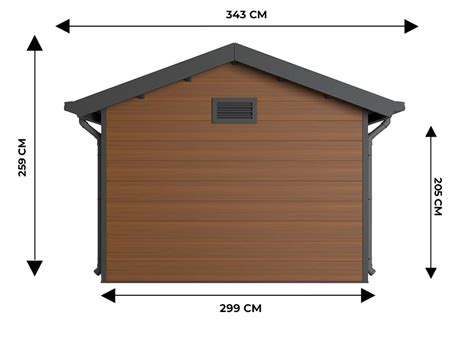 Abri De Jardin Composite Isora M Brun Mm Garantie Ans