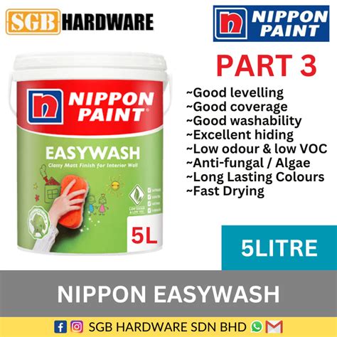 Nippon Paint Easywash Matt Finished Interior Paint L Nippon Easy