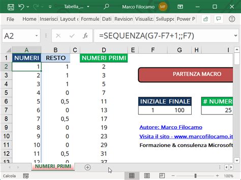 Scarica La Tabella Dei Numeri Primi Pdf E Microsoft Excel