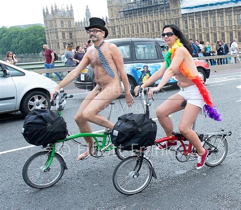 The Word Naked Bike Ride London Westminster Bridge London Great