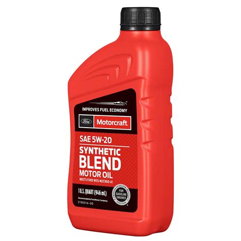 Motorcraft Synthetic Blend Engine Oil 5W 20 1 Quart