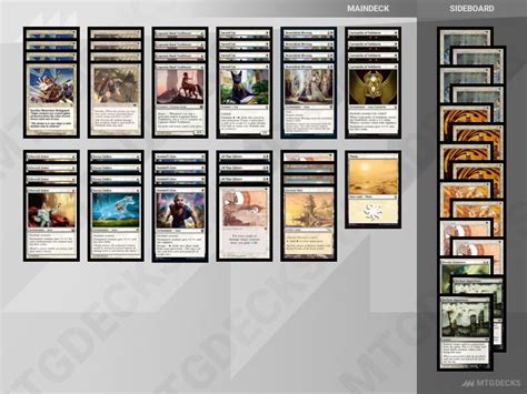 Pauper Mono White Heroic Deck By Lucajak MTG DECKS