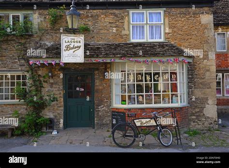 United Kingdom / Wiltshire / Lacock Village/ national trust Stock Photo ...