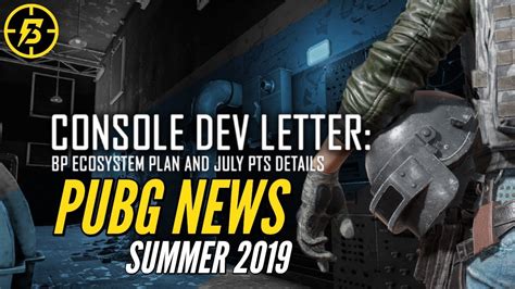 PUBG News Summer Console Dev Letter YouTube