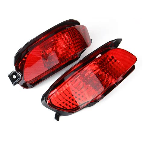 Pair LED Car Rear Bumper Reflector Fog Lights Tail Brake Lamps For