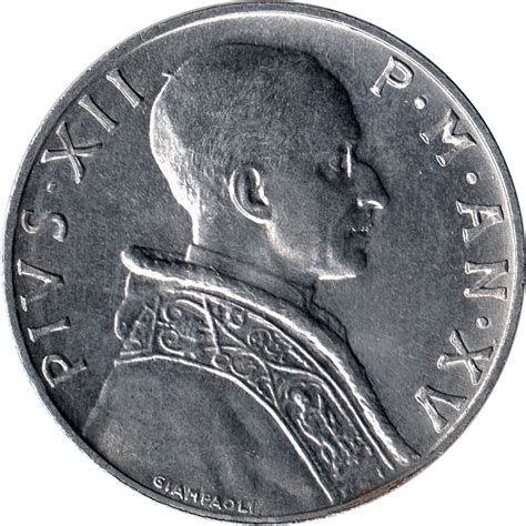 Lire Pius Xii Vatican City Numista