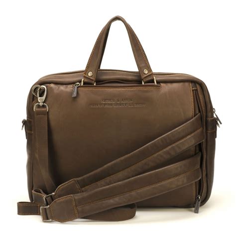 Hommes Arthur Aston Sac A Dos Porte Documents Transformable Cuir