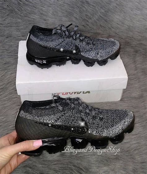 Nike VaporMax Custom With Jet Black Swarovski Crystals Check Out