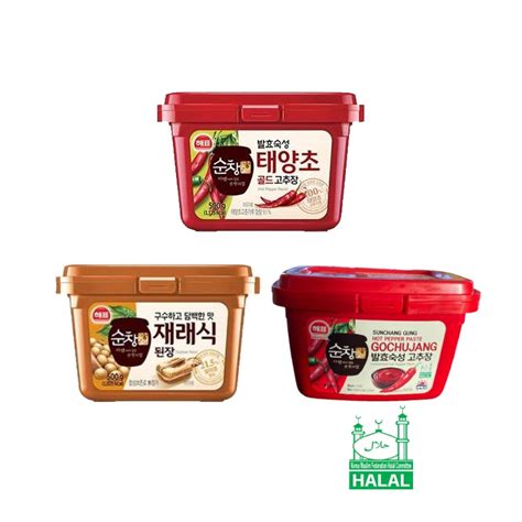 Halal Sajo Haepyo Gochujang Hot Pepper Sauce Doenjang Soybean Paste G Shopee Singapore