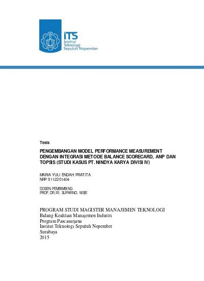 PENGEMBANGAN MODEL PERFORMANCE MEASUREMENT DENGAN INTEGRASI METODE