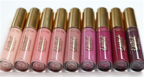 The Tarteist Glossy Lip Paints By Tarte Nine Shades From Sweet To Sexy