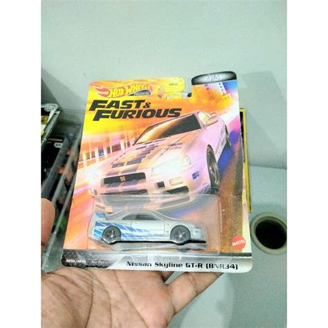 Jual Hot Wheels Nissan Skyline R Fast Furious Premium Card Shopee Indonesia