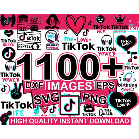 Tiktok Bundle Tiktok Svg Tiktok Logo Svg Tiktoker Svg Ti Inspire Uplift