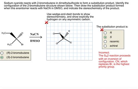 Solved Sodium Cyanide Reacts With 2 Bromobutane In Chegg