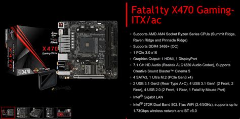 Asrock Fatal Ty X Gaming Itx Ac Rehwolution