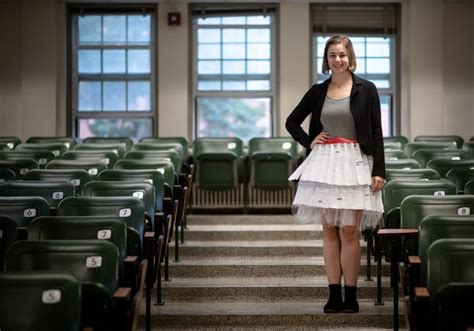 Msu Student Defends Dissertation In Skirt Made Of Rejection Letters