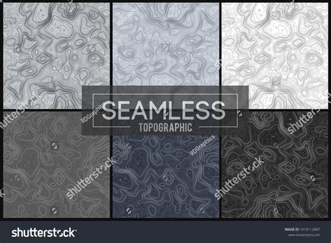 Topo Map Elevation Seamless Topographic Maps Stock Vector (Royalty Free ...