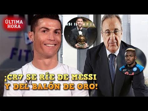 CRISTIANO RONALDO se BURLA de MESSI y el BALÓN de ORO REAL MADRID