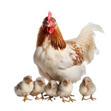 Beautiful Mother Hen Sitting On Her Babys D Birds Mother Png