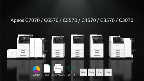 Fujifilm Apeos C Series A Color Multifunction Printer Youtube