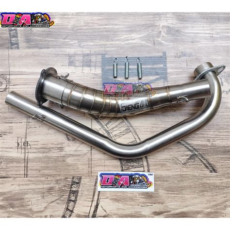 BIG ELBOW STAINLESS STEAL DAENG SAI 4 EMBLEM RAIDER CARB RAIDER FI