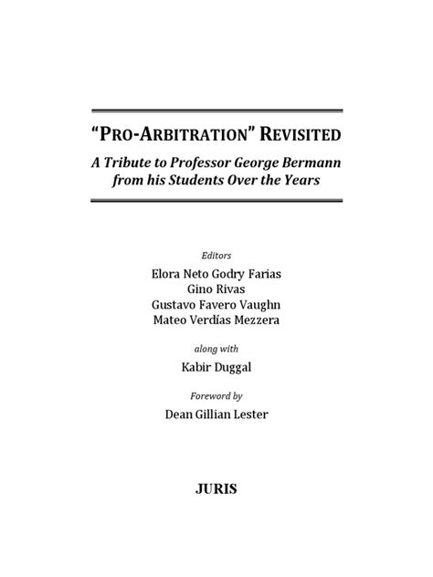 Pro Arbitration Revisited Complete Download Free Pdf Arbitration