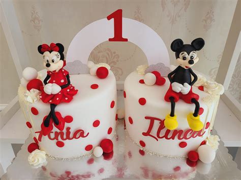 Atelier La Dolcerie Tort Mickey Minnie Mouse