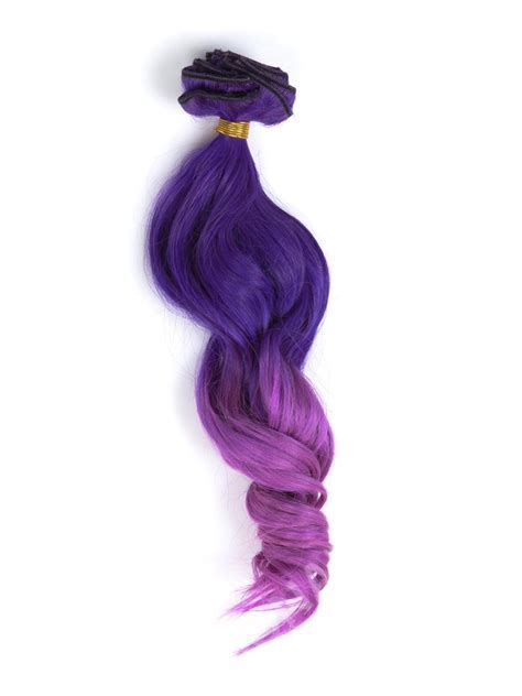 Purple And Lavender Colorful Ombre Clip In Hair Extensions Cd014 Hair Extensions Donalovehair