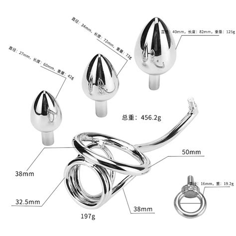 Купить Секс товары Metal Cock Ring Anal Hook Stainless Steel Anal