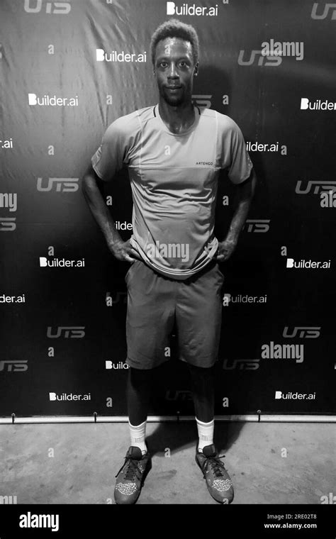 Gael monfils 2023 Black and White Stock Photos & Images - Alamy