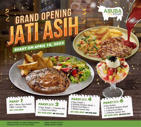 ABUBA Promo GO ABUBA Steak Jatiasih Abubasteak