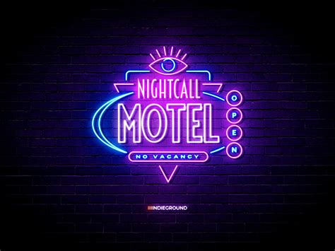 Neon Sign Effects for Photoshop - Nightcall Motel by Roberto Perrino on ...