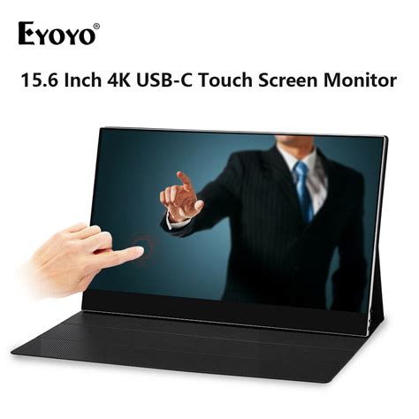 Eyoyo Em W Touch Screen K Hdr Ips Usb C Monitor Second Display