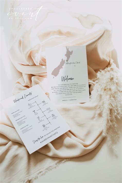 Quinn Destination Wedding Welcome Letter And Itinerary Etsy