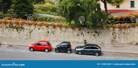 Bergamo Italy August 18 2017 Traffic Traffic Auto On The Street In