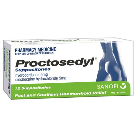 Proctosedyl 12 Suppositories Discount Chemist